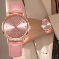 thumbnail image 1 of Sfonq Price Drop Mothers Day Gift Watches for Women ,Luminous Ladies Watch Leather Strap Analog Quartz Fashion Temperament Ladies Watch,As shown Buy 2 Save 10%, 1 of 5