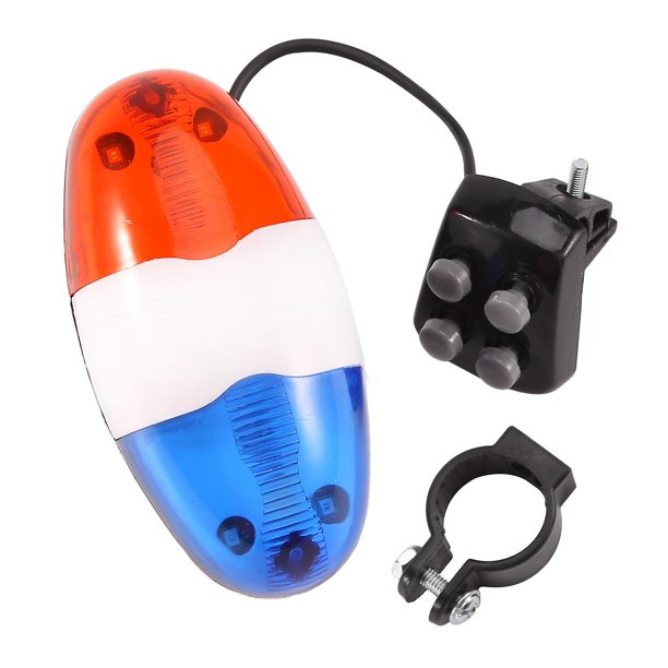 Bicicleta 6 Led 4 tonos bocina luz Led sirena electrónica accesorios para bicicleta