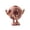 Brown, variant on Specollect 1 Pcs Colorful LED Light Football Fan with USB Charging, 5-Speed Adjustable Portable Cooling Fan for Outdoor Sports