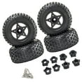 thumbnail image 3 of yotijay 4 Pieces 1/8 1/10 RC Car Tires Replacement High Performance DIY Upgrade RC Spare black, 3 of 9