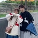 thumbnail image 5 of Suéter de pareja de diseño de nicho, prendas de punto de otoño e invierno, suéter de abrigo de ciervo navideño, estilo versátil, 5 of 6
