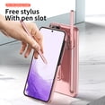 thumbnail image 3 of SaniMore Case for Samsung Galaxy S23 Ultra 6.8" 2023 with Hidden Kickstand & S Pen Slot & Stylus, Anti-scrctch Drop-proof Tough PC Backplane Anti-shock Slim Shell for Galaxy S23 Ultra, Rosegold, 3 of 7