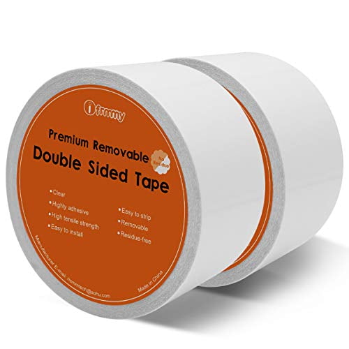 No Residue Removable Clear Double Sided Sticky Tape 2 Inches X Yards Tape Adhesives Fasteners Office School Supplies Office Products Pan Uk Org