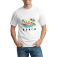 thumbnail image 3 of Graphic Tees Beach Summer Gildan Men's Short Sleeve T-Shirt 180g, 3 of 8