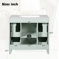 thumbnail image 3 of Harper & Bright Designs 36" Green Bathroom Vanity with Sink, Bathroom Storage Cabinet with Drawers and Adjustable Shelf, 3 of 16