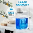 thumbnail image 4 of [3 Pack] Liquid Laundry Detergent Dispenser for Laundry Room Organization and Storage, 61oz Large Capacity Laundry Soap Containers with 12 Removable Labels, BPA Free & PET Plastic Clear, 4 of 8