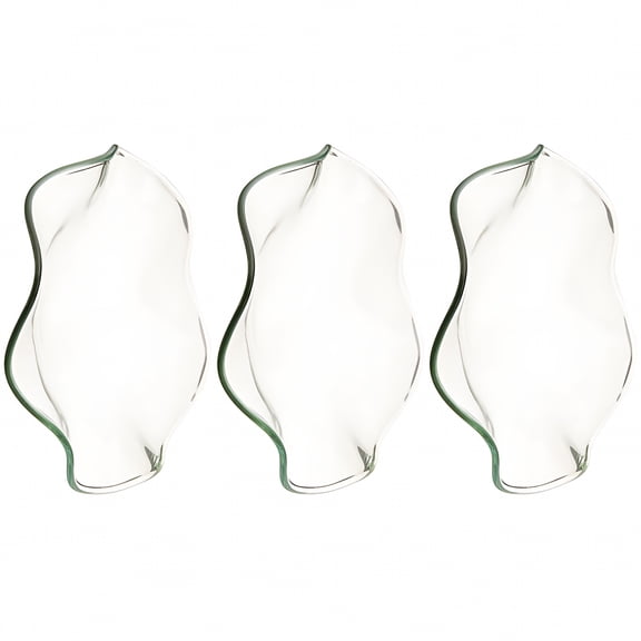 HIBIBUD 3 Pcs Glass Essential Oil Candle Warmer Plate, Replacement Wax Melter Dish Tray for Aromatherapy Oil Burners, Clear