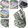 thumbnail image 3 of Tractor and Harvesters Gray Pattern Backpack for School, Cute School Bag with Adjustable Shoulder Straps and Padded Back, 16.9"x12.6"x5.9", 3 of 4