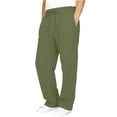 thumbnail image 2 of JTSRKL Linen Cargo Pants for Boys Lightweight Summer Casual Pull On Trousers Breathable Comfort Pants Solid Color Beach Vacation Long Pants with Multi-Pockets Army Green 13-14 Years, 2 of 10