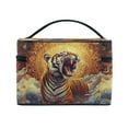 thumbnail image 4 of DIXRUYEE Train Case Cosmetics Organizer Fashion Cosmic Fury Printed Size: 9x6.2x6.5 in, 4 of 5