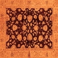 thumbnail image 1 of Ahgly Company Indoor Square Abstract Orange Modern Area Rugs, 6' Square, 1 of 4