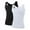 Black+white, variant on Men Slimming Body Shaper Vest Compression Shirt Sleeveless Shapewear Workout Tank
