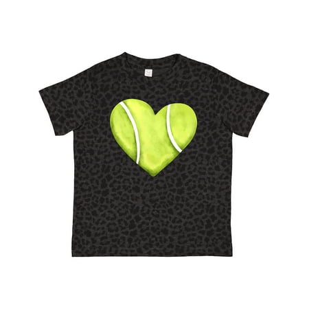 

Inktastic Tennis Ball in Heart Gift Toddler Boy or Toddler Girl T-Shirt