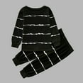 thumbnail image 5 of ZTKWD Toddler Boys Soft Comfy Tencel Solid Stripe Roomwear 2pcs Set 6M-12Y, 5 of 5