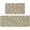 Sage Green Flowers69, variant on Blue White Floral Kitchen Mats Set of 2,Monochrome Sketch Retro Vintage Flowers Kitchen Rugs Absorbent Non Slip Low-Profile Washable for Spring Summer Floor Home Decor 17x29 and 17x47 Inch