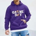 thumbnail image 2 of VBARHMQRT Sweatshirt Dress Men Rugby Printed Pocket Drawstring Hooded Sweatshirt Casual Loose Comfortable Trendy Business Sweatshirt, 2 of 4