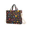 thumbnail image 7 of FORMRS Womens Corduroy Tote Bag Crossbody Shoulder Handbag with Pocket, Moon Pattern, 7 of 7