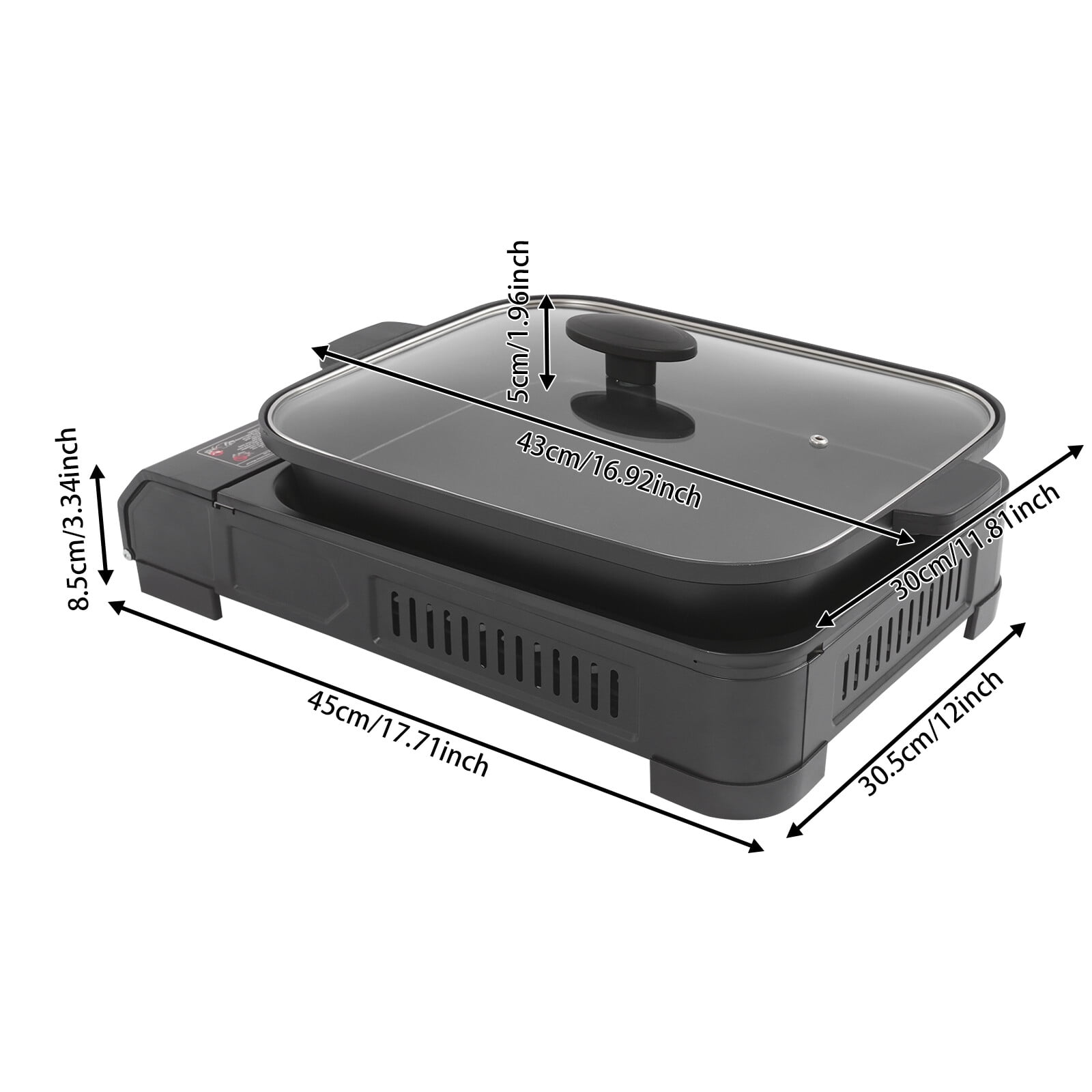 2in1 Stove with Grill Pan and Lid Portable Gas Stove Butane Gas Camping Stove for Camping Trips, Gathering