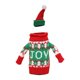 thumbnail image 3 of funda para botella de Navidad,cubierta para botella de vino de Navidad,sombrero decorativo,suéter hecho a mano para botella de vino,decoración para fiesta,suministros de decoración navideña, 3 of 8