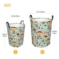 thumbnail image 3 of Sikiie Mushroom House Insect Frog Print Round Dirty Clothes Basket, Waterproof Standing Foldable Storage Basket, for Laundry Room, Bedroom, Bathroom Storage-Small, 3 of 6