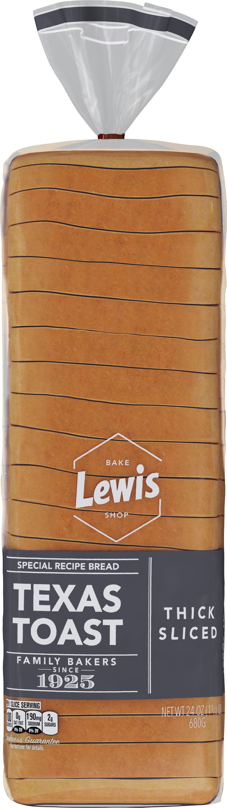Lewis Bake Shop Texas Toast Thick Sliced Bread, 24 oz