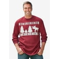 thumbnail image 3 of KingSize Men's Big & Tall Waffle-Knit Thermal Crewneck Tee - 2XL, Moose, 3 of 5