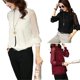thumbnail image 5 of Qarigey Camisa de mujer de manga larga para oficina, vacaciones, blusa estética, Top, cumpleaños, vacaciones, compras, disfraz, fiesta, ropa Prendas para la parte del cuerpo, 5 of 6