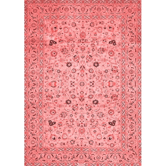 Ahgly Company Indoor Rectangle Persian Red Traditional Area Rugs, 5' x 7'