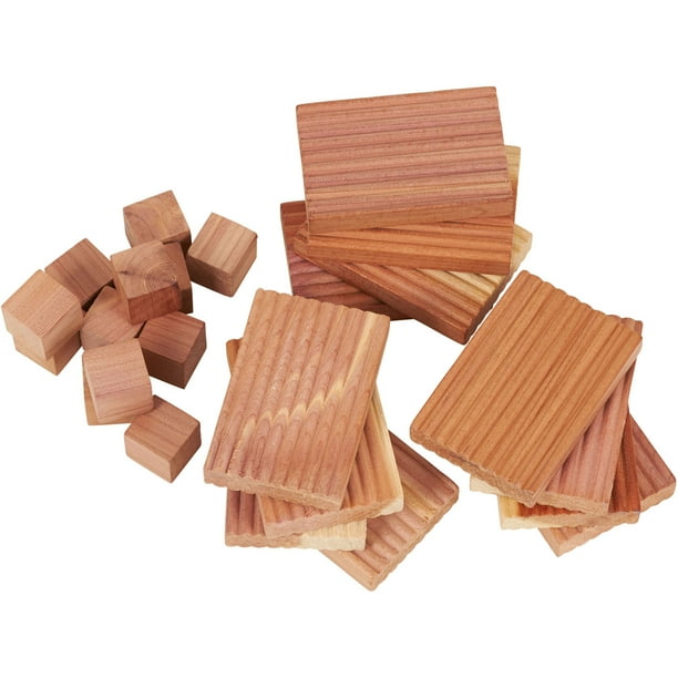 Household Essentials 12 Cedar Blocks and 12 Cubes, 24pc