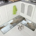thumbnail image 2 of Grey Kitchen Rugs and Mats Grey and Brown Abstract Art Painting 17"x48"+17"x30" Kitchen Mats for Floor Kitchen Rugs Sets 2 Piece Floor Mats for Kitchen Home Office Sink Laundry Desk, 2 of 5