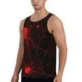 thumbnail image 2 of KLL Red Spider On The Web Print Men's Muscle Gym Workout Stringer Tank Tops Bodybuilding Fitness T-Shirts Tank Tops Men-Medium, 2 of 7