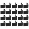 Uxcell 20Pack L Shape Leg Pads, 1.4" x 1.4" Plastic Furniture Leg Cover Protectors, Black