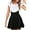 A-black, variant on Women's Suspender Skirt Basic High Waist Versatile Flared Skater Skirt