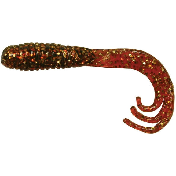 Big Bite Baits 2" Tripple Tip Grub (Base UPC 0080510401890) Color MTROL-GLD