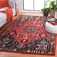 thumbnail image 2 of SAFAVIEH Vintage Hamadan Bryan Medallion Area Rug, Red/Black, 8' x 10', 2 of 8