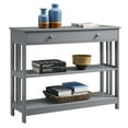 thumbnail image 2 of Convenience Concepts Mission Table Console à un Tiroir, Fini Bois Gris, 2 of 5