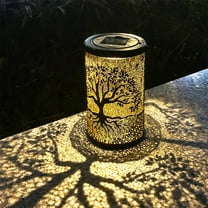 Garden Light Outdoor Solar Lanterns Metal Frame LED Lights Decorative Hanging Lanterns Garden Courtyard Lighting Solar-Powered Decor for Yard Perfect for Outdoor Decoration