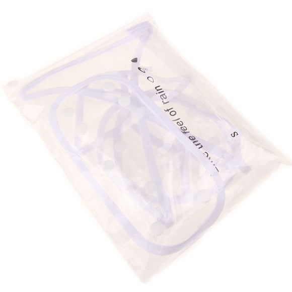 Methold Ropa impermeable transparente para perros y mascotas, chaqueta impermeable con capucha para mascotas, ropa pop Ropa para mascotas Blanco XS