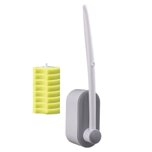 Cepillo para inodoro Suministros de limpieza de depurador de inodoro para hogar Hotel 8x Cabeza Amarilla Macarena Cepillo de baño desechable