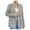 Gray, variant on Scyoekwg Womens Blazers for Work Casual Button Lapel Blazer with Pocket Business Lightweight Solid Color Trendy Offices Work Suit Fall Coats Long Sleeve Coats(Blue,M)