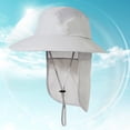 thumbnail image 4 of Sombrero Boonie Ajustable Ciclismo Escalada Correr Sombrero Protección Solar (Gris Claro), 4 of 8