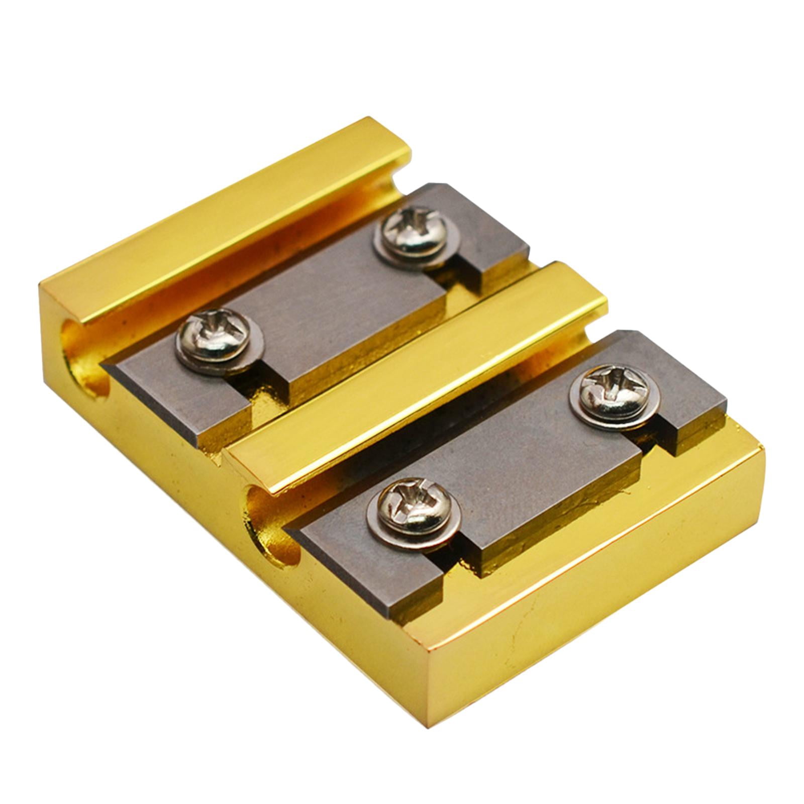 QccHieUs Violin Peg Reels Shaver Metal Violin Making Tool for Beginners Professionals gold