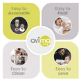 thumbnail image 4 of Avima Bottle Nipples, Anti-Colic, Standard Neck, Medium Flow, Breast Like, Silicone, 6 Pack, 4 of 8