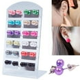 thumbnail image 4 of UDIYO 12 Pairs Women Fashion Faux Pearl Round Ball Ear Studs Earrings for Party, 4 of 7
