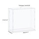 thumbnail image 2 of Muestra Estuche Caja Acrílico Caja Transparente Polvo Prueba Protección Vitrina 36x11x31cm para Coleccionables, 2 of 5