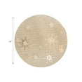 thumbnail image 4 of Set De Table Rond En Pvc Découpé Motif Flocon De Neige (Doré) - Lot De 12, 4 of 4
