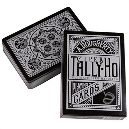 Ellusionist Tally-Ho Fan Back Playing cards - Black with Metallic Finish | Walmart Canada
