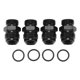 thumbnail image 1 of 4Pcs ORB Male Fitting Aluminum Alloy 1500PSI O Ring Male Flare Adapter for Oil Cooler Fuel Pump 8AN ORB to 10AN, 1 of 9