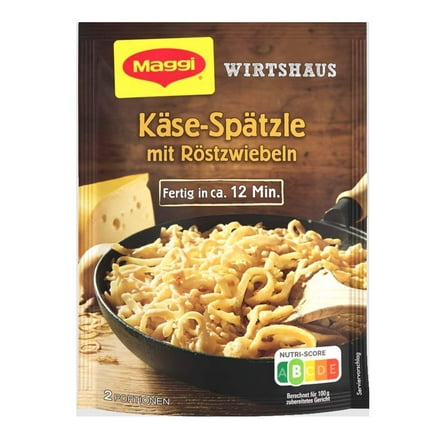 Maggi Wirtshaus Käsespätzle mit Röstzwiebeln