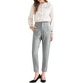 thumbnail image 2 of INSPIRE CHIC Women's High Waisted Packets Business Work Office Casual Long Pants XL Light Grey, 2 of 6